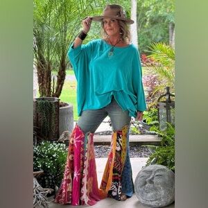 Jaded Gypsy Be Free Top - Turquoise NWT
